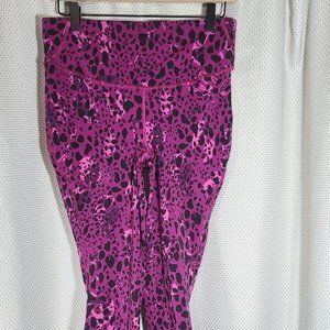 Lululemon Base Pace High-Rise Running Tight 25" Cheetah Camo Magenta Size 10